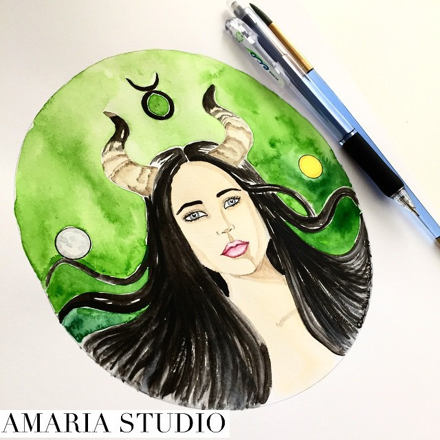 640x640 Amaria Studio Zodiac Sign Illustrations
