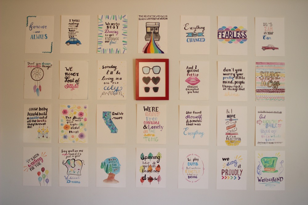 1000x667 Taylor Swift Lyrics Wall Carolyn Burt