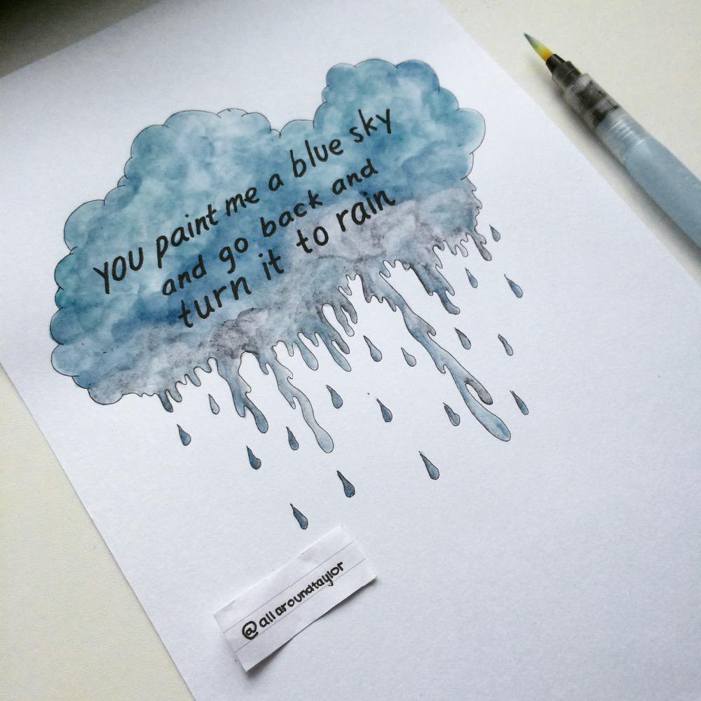 1000x1000 Allaroundtaylor On Twitter Dear John By Taylor Swift, Watercolor