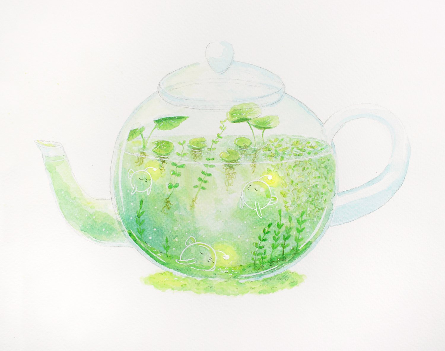 1500x1182 Watercolor Invisibilis Nuzu Teacup Teapot Marina Fraguas Shop