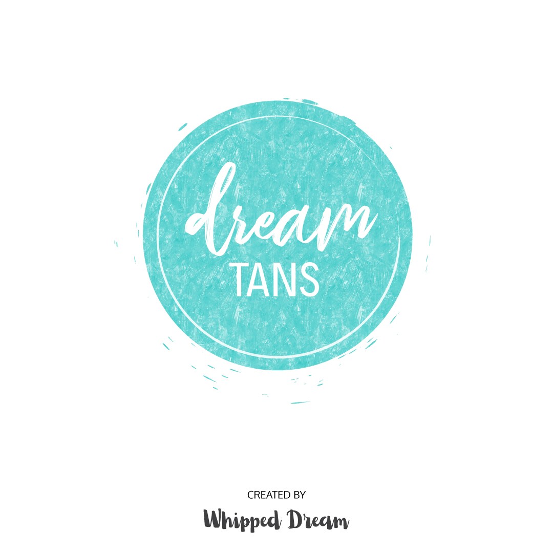 1080x1080 Teal Watercolor Circle Premade Logo