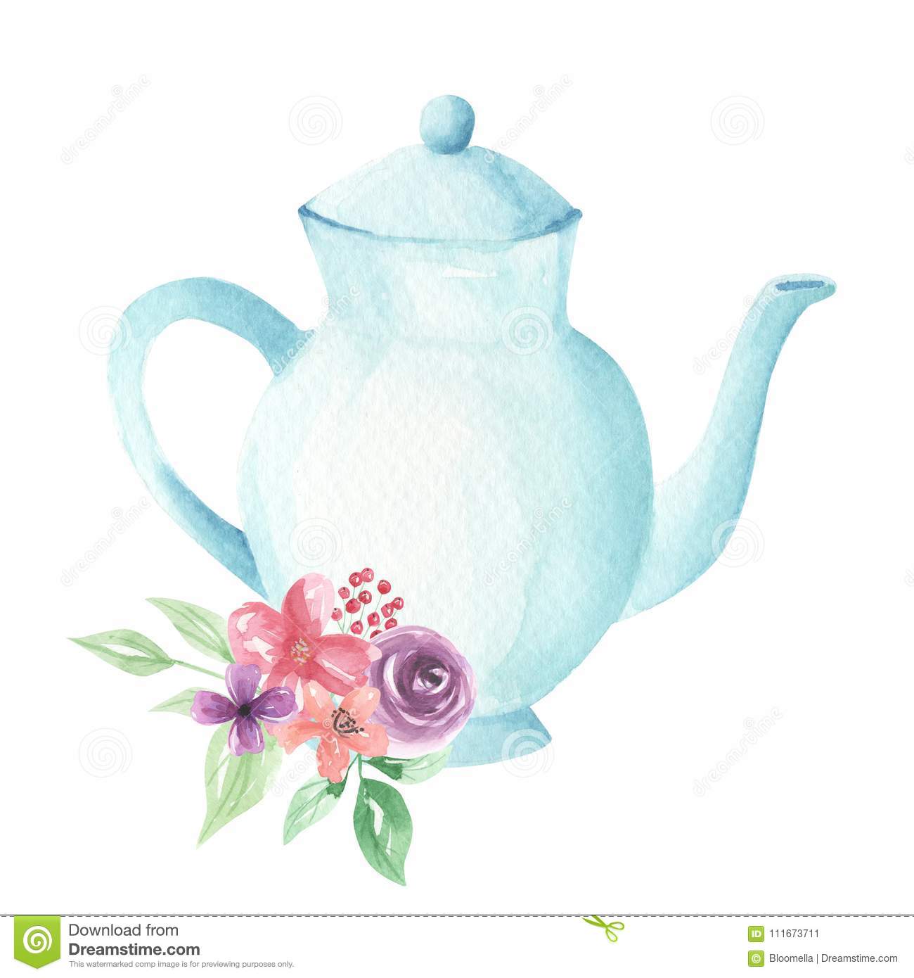 Teapot Watercolor at GetDrawings | Free download