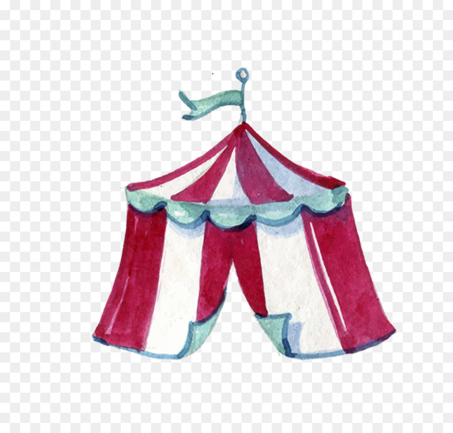 900x860 Circus Watercolor Painting Graphic Design