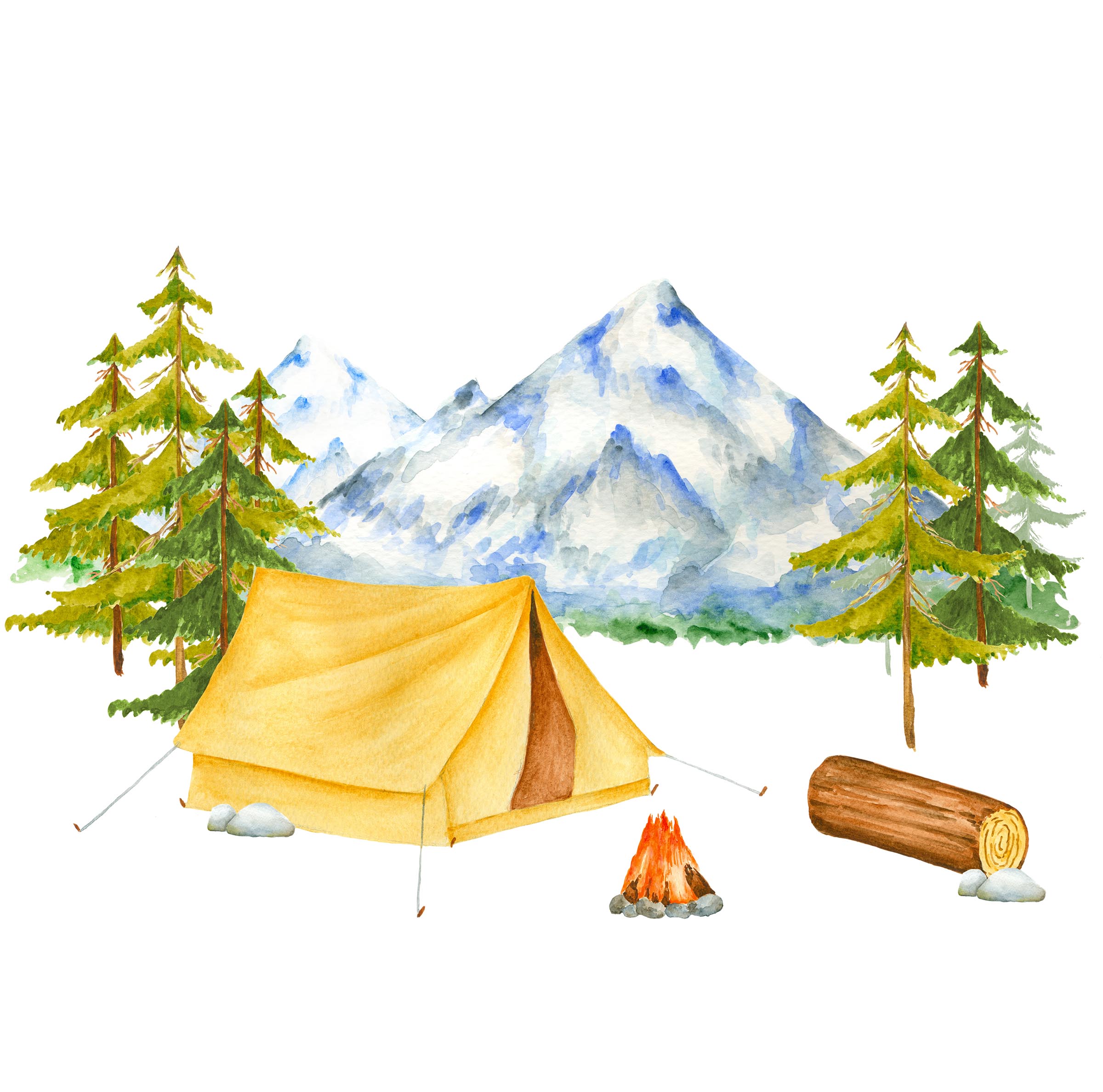 2400x2376 Camping Clipart