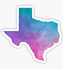 210x230 Texas Watercolor Stickers Redbubble