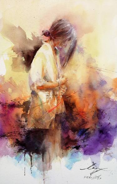 375x587 Original Watercolor Paintings From Thailand Saatchi Art