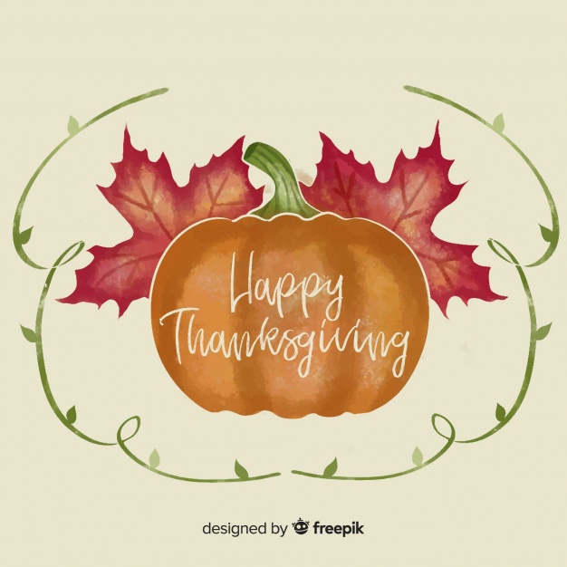 626x626 Watercolor Thanksgiving Day Background Vector Free Download