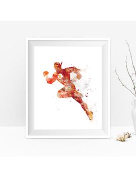 270x352 Shoptagr The Flash Art Print Flash Poster Dc Comics Illustration