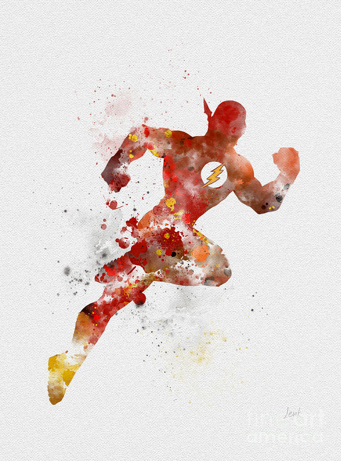 666x900 The Flash Mixed Media By Rebecca Jenkins