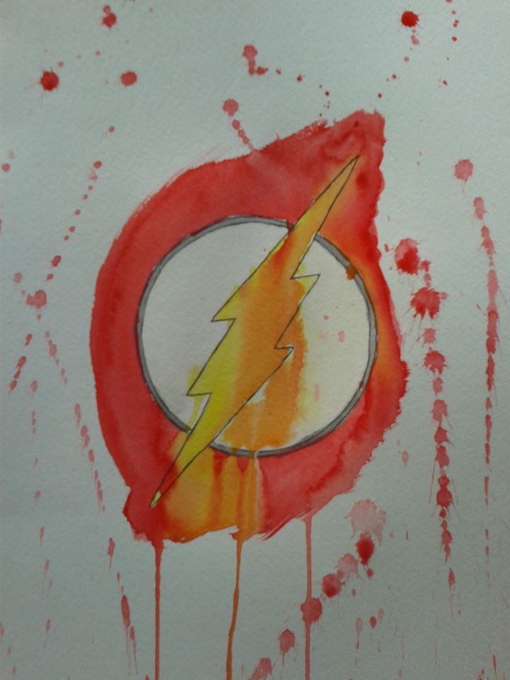 720x960 The Flash Watercolor Painting By Shrapnel92