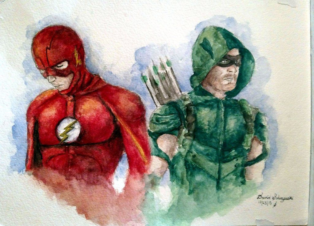 1024x738 The Flash And Green Arrow