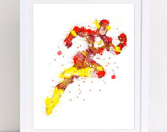 340x270 The Flash Watercolor Etsy Se