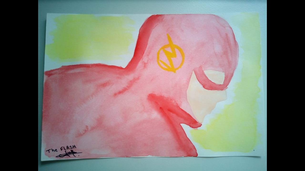 1280x720 Watercolor The Flash