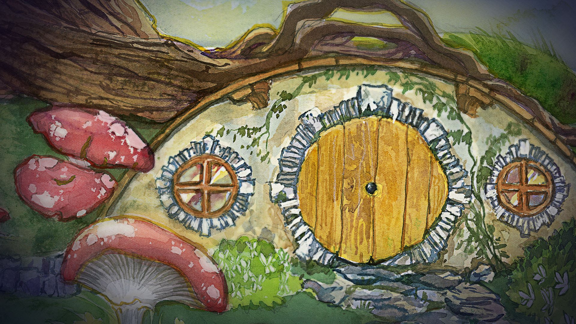 1920x1080 Lord Of The Rings Painting The Hobbits Watercolor Time Lapse