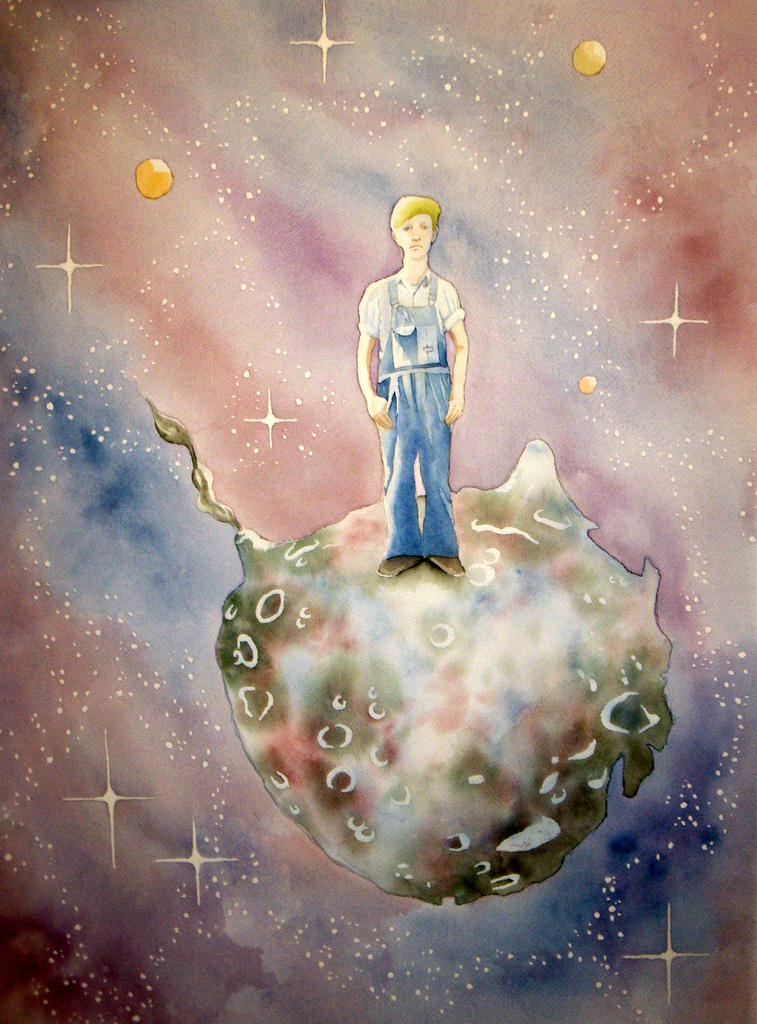 757x1024 The Little Prince Watercolor On Paper 2008 Simone
