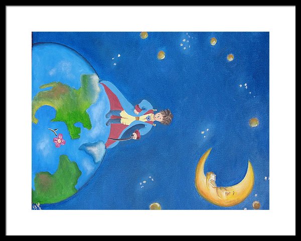 600x480 The Little Prince Framed Print By Yenni Castillo