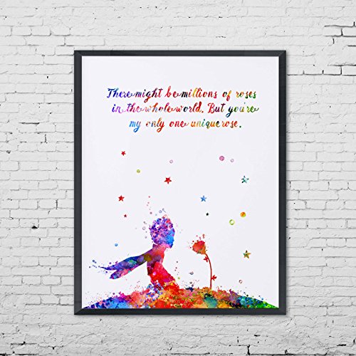 500x500 The Little Prince Rose Quotes Poster Rose Wall Art Art