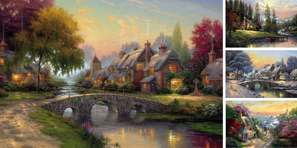 1000x500 Thomas Kinkade Canvas