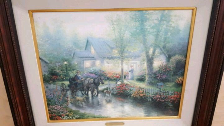 721x407 Used Thomas Kinkade Sunday Outing