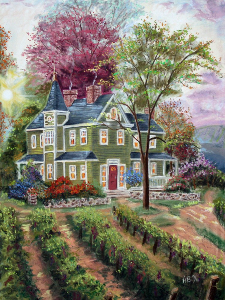 751x1000 Beauty In Art And Life Thomas Kinkade Reproduction In Pastel