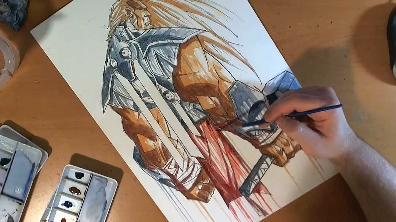 1280x720 Watercolor Realtime Paint 05 Thor