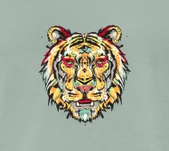 190x170 Tiger, Watercolor Splash Tiger By Leenhat Spreadshirt