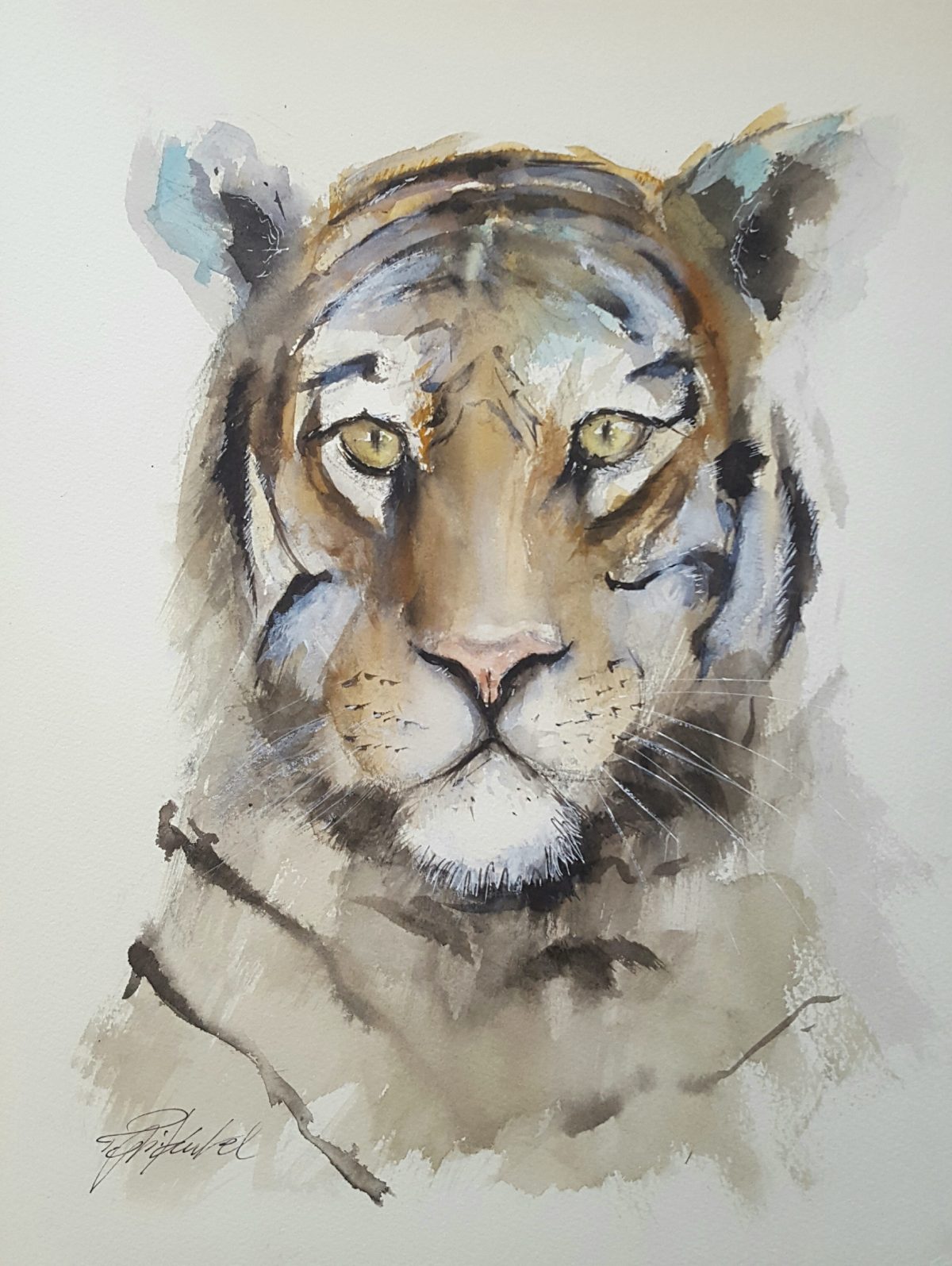 1200x1595 Tiger Watercolour