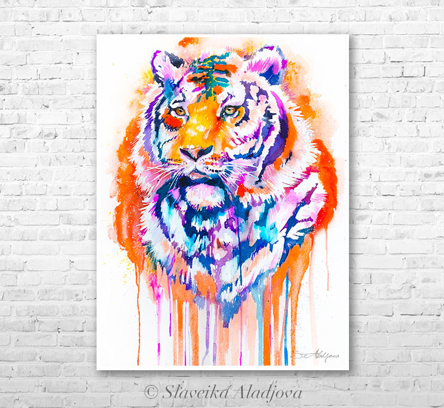 869x799 Tiger Watercolor Painting By Slaveika Aladjova On Behance