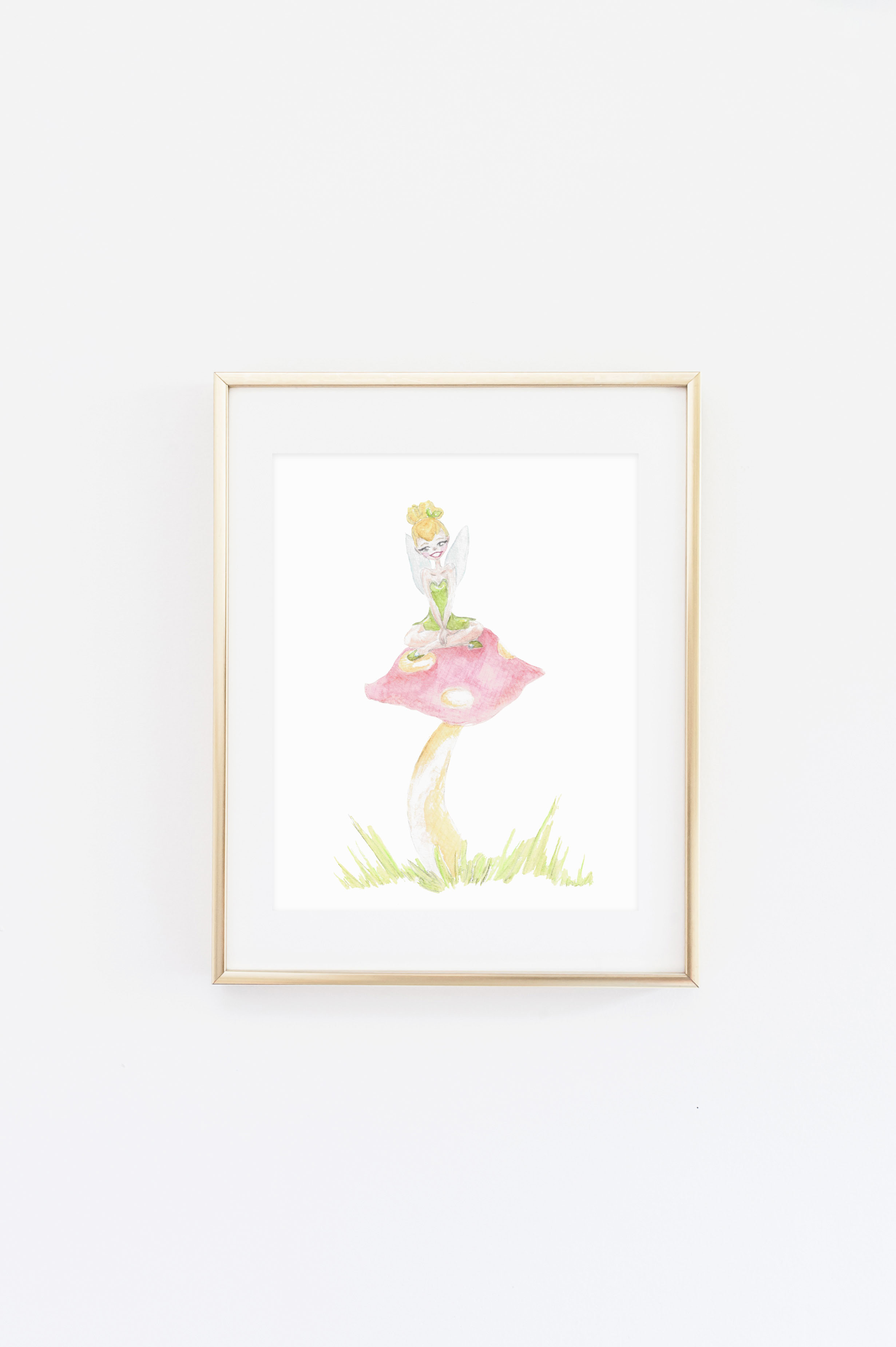 2462x3700 Tinkerbell Watercolor Print Little Moon Dance Online Store