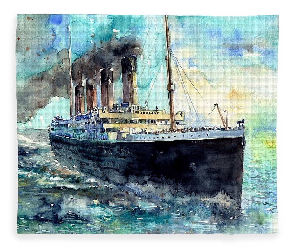 1000x860 Rms Titanic White Star Line Ship Fleece Blanket For Sale By