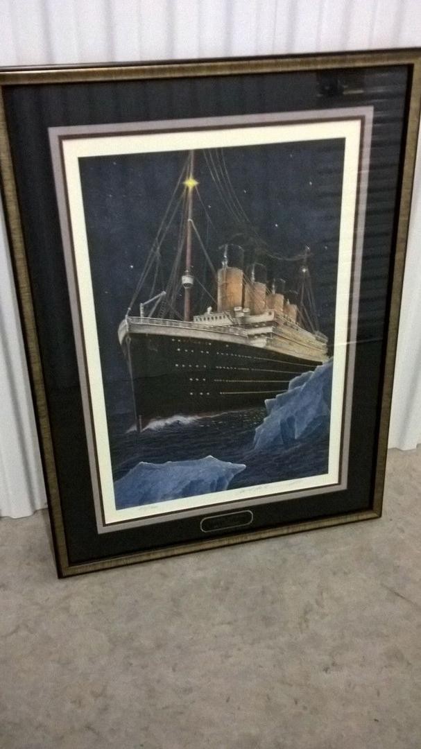 607x1080 Titanic Watercolor Print By Ben Richmond Numbered Signed