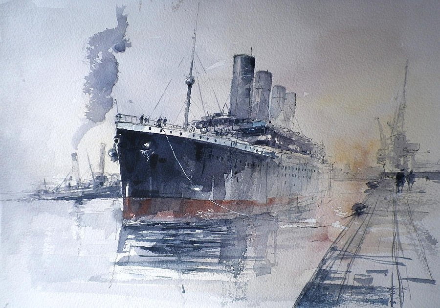900x629 Titanic Painting By Tony Belobrajdic