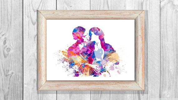 570x321 Titanic Poster 3 Watercolor Print Watercolor Poster Wall Etsy