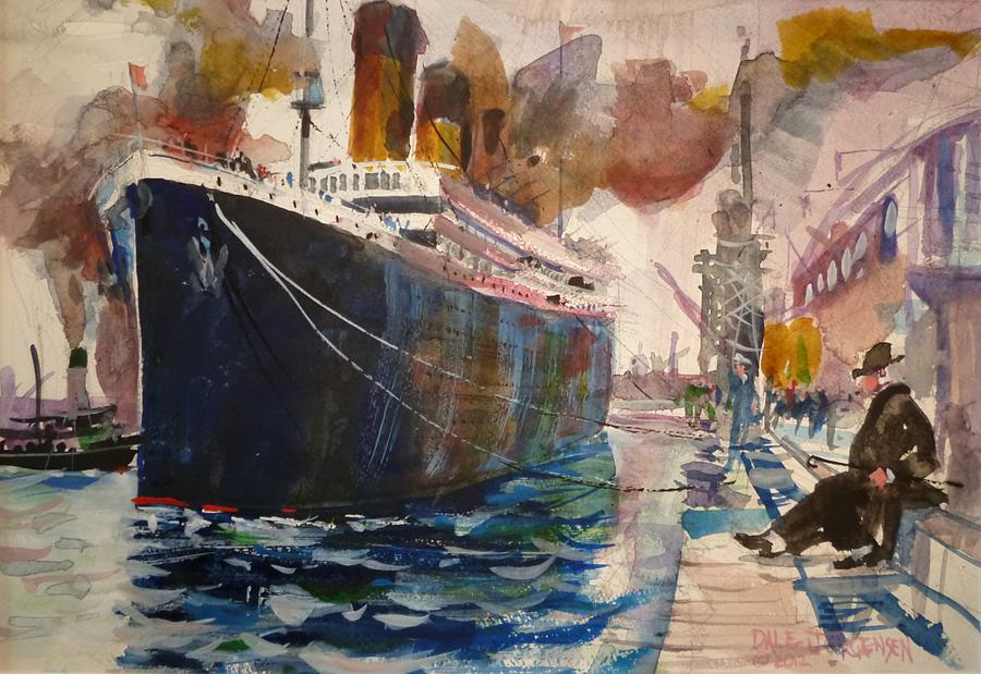 900x619 Titanic Ready For Boarding Painting By Dale Jorgensen