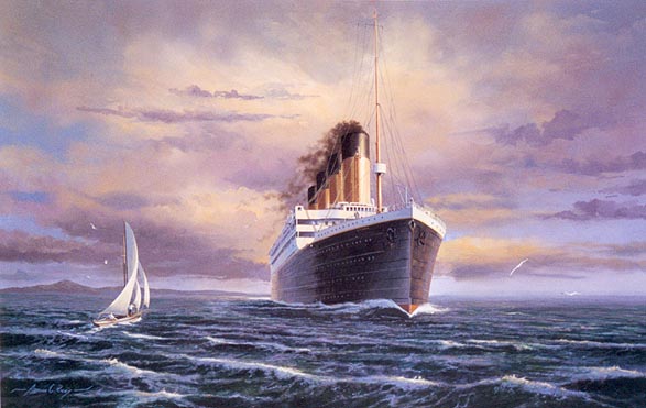587x371 Original Titanic Paintings For Sale, Titanic Art By Titanic Artist