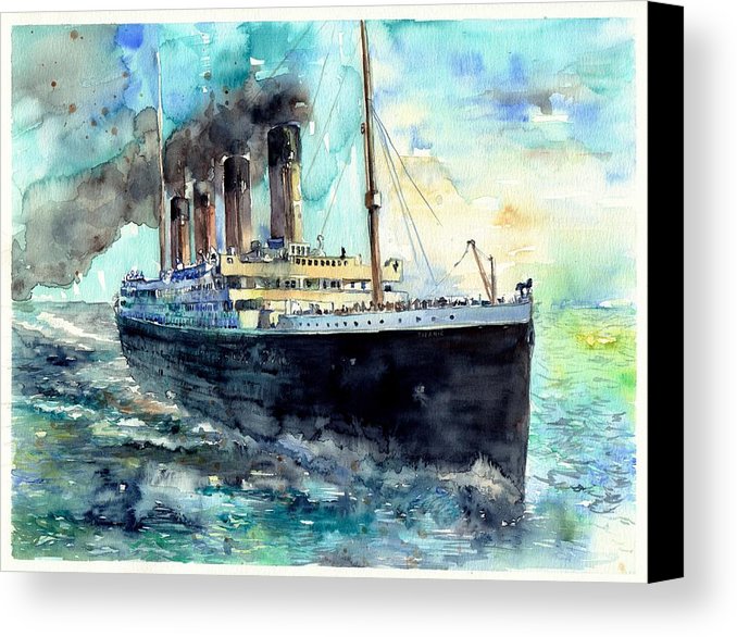 678x586 Rms Titanic White Star Line Ship Canvas Print Canvas Art By