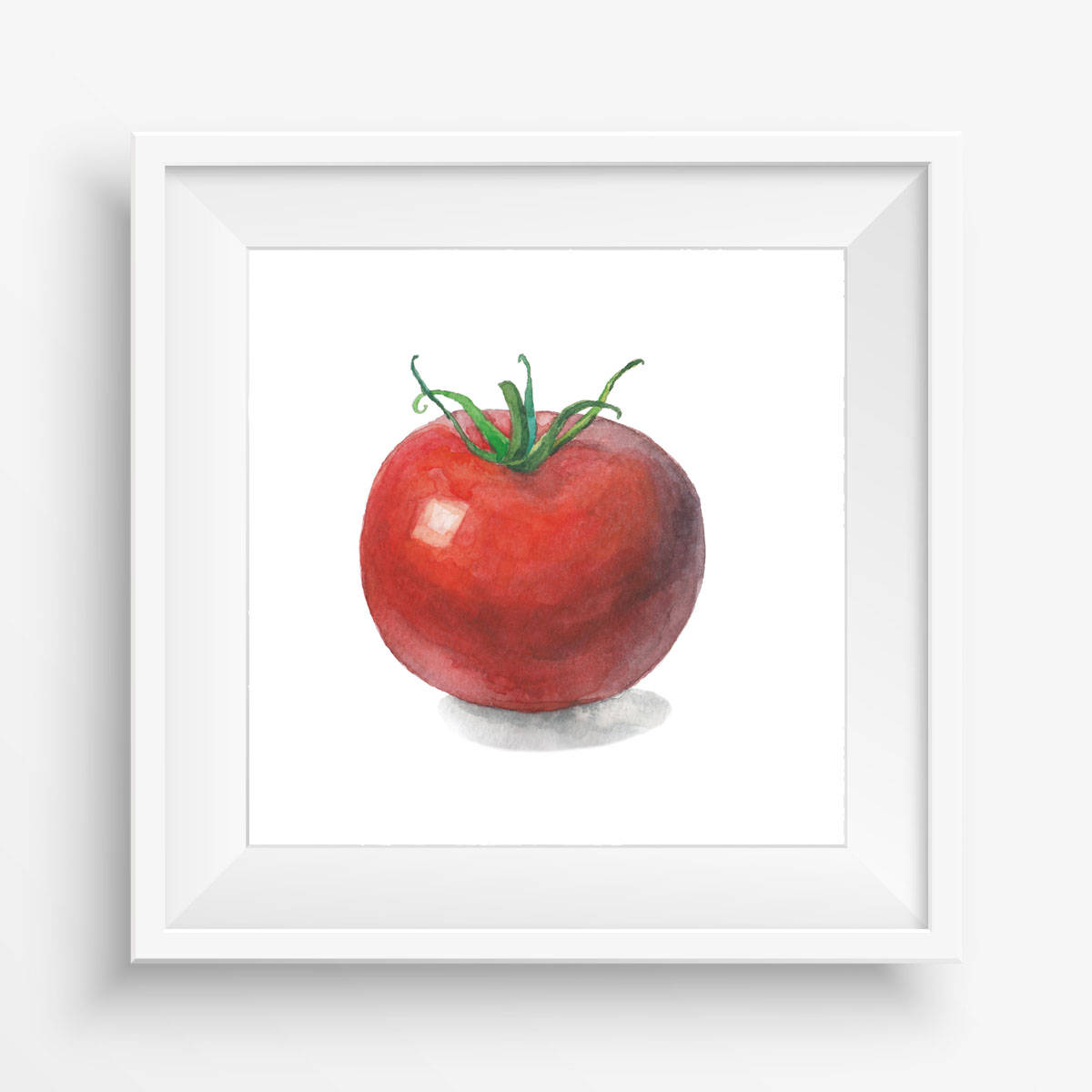 1200x1200 Tomato Watercolor Painting Vegetable Print Tomato Printable Etsy