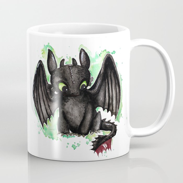 700x700 Toothless Watercolor Coffee Mug By Ferntasticart Society6