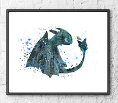 236x206 Toothless Watercolor How To Train Your Dragon