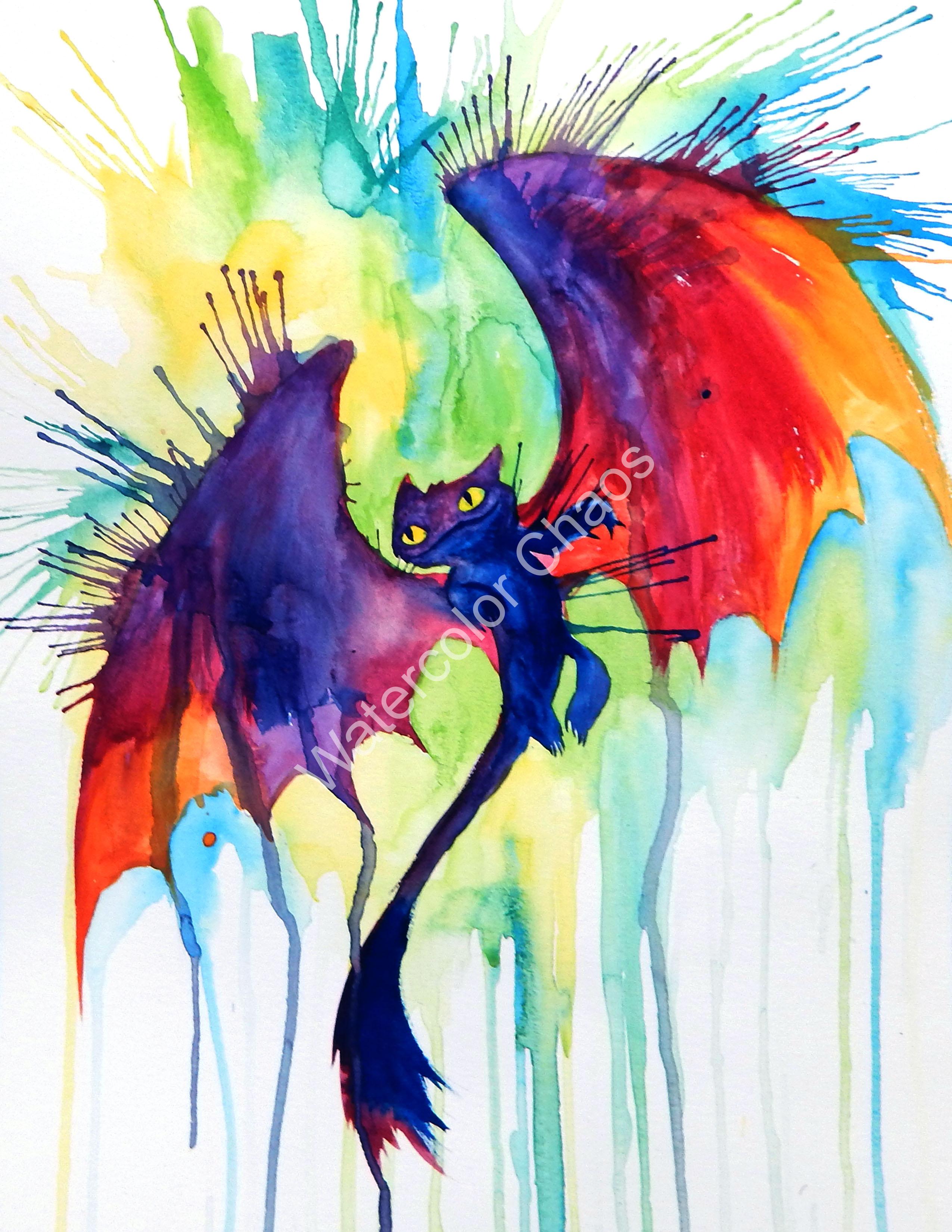 2550x3300 Toothless Watercolor Chaos