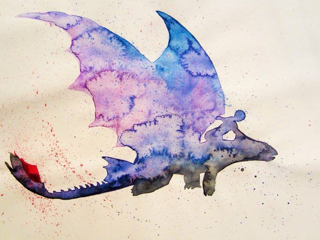 1024x768 Hiccup And Toothless Watercolour ! How To Train Your Dragon