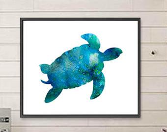 340x269 Tortoise Watercolor Etsy