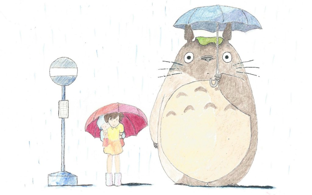 1024x640 Totoro In Watercolor By Seigner