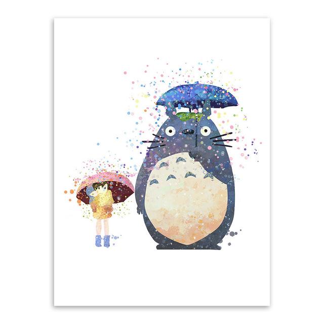 640x640 Watercolor Totoro
