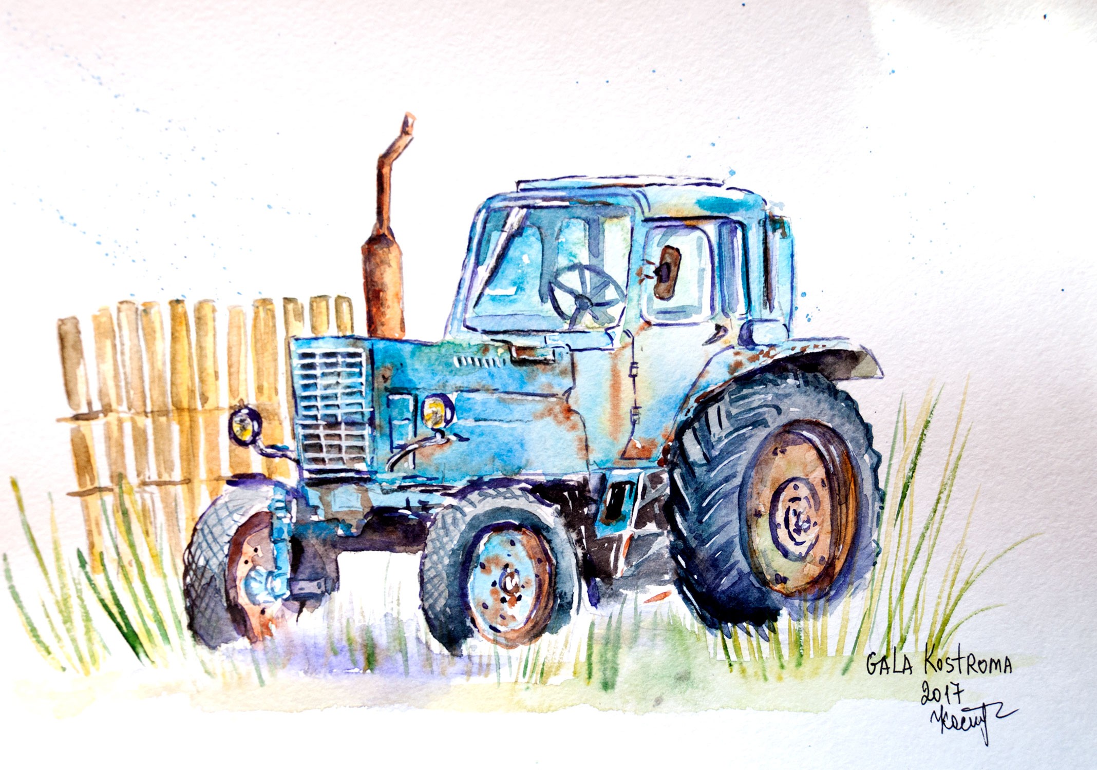 2136x1500 Watercolor, Landscape