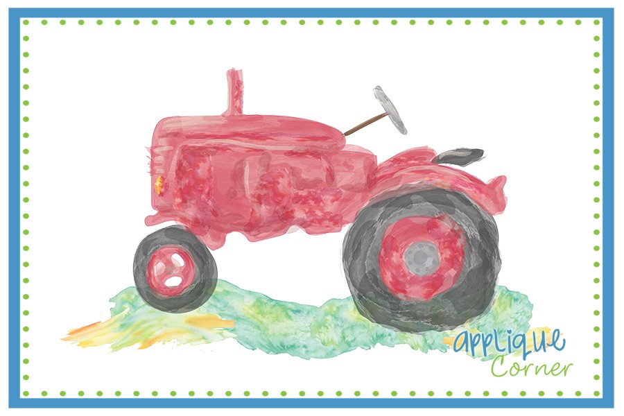 900x600 Applique Corner Tractor
