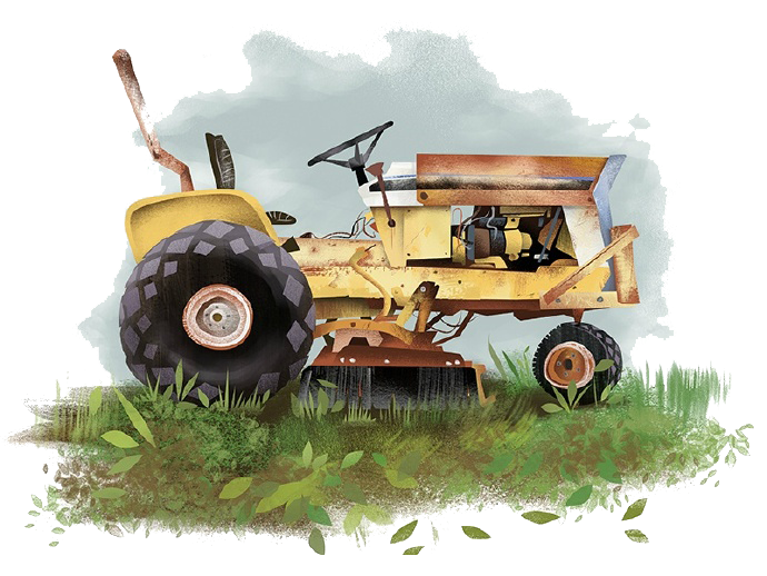 690x518 Collection Of Free Tractor Drawing Watercolor. Download On Ubisafe