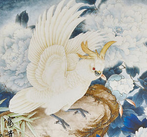 300x281 26 Silk Brocade Traditional Chinese Painting Watercolor