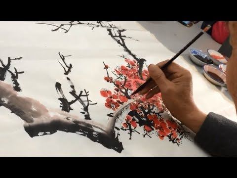 480x360 Traditional Chinese Watercolor Painting Flower Painting With
