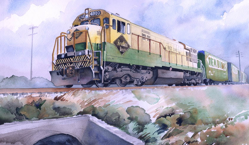 840x490 Original Lighthouse, Train Amp Farm Scene Art, Paintings Amp Prints